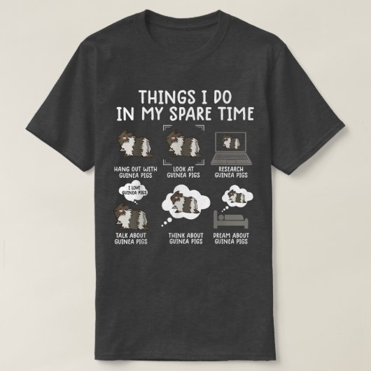 Funny Guinea Pig Shirt Srcastic Humor Guinea Pig P (Design voorkant)