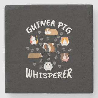 Funny Guinea Pig Whisperer Lovers Stenen Onderzetter