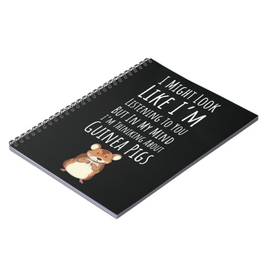 Funny Guinea Pigs Gifts Animal Pet Hamster Humor Notitieboek (Linkerzijde)