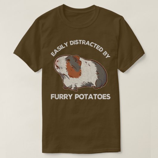 Funny Guinea Pigs Lover Wheek Furry Potato Guinea T-shirt (Design voorkant)