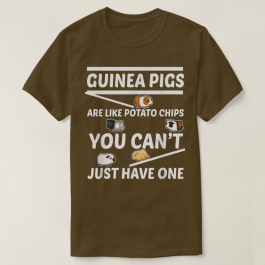 FUNNY GUINEA PIGS ZIJN ALS POTATO CHIPS Pets Anima T-shirt (Design voorkant)
