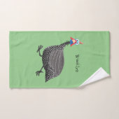 Funny Guineafowl cartoon Bad Handdoek (Handdoek)