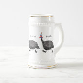 Funny Guineafowl cartoon Bierpul (Voorkant rechts)