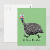 Funny Guineafowl cartoon Briefkaart (Voorkant / Achterkant)