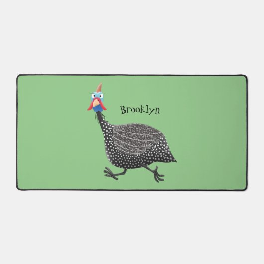 Funny Guineafowl cartoon Bureaumat (Voorkant)