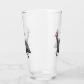 Funny Guineafowl cartoon Glas (Links)