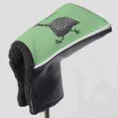 Funny Guineafowl cartoon Golfheadcover (3/4 voorkant)