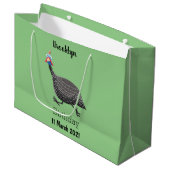 Funny Guineafowl cartoon Groot Cadeauzakje (Voorkant Gekanteld)