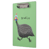 Funny Guineafowl cartoon Klembord (Links)