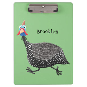 Funny Guineafowl cartoon Klembord