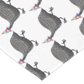 Funny Guineafowl cartoon Korte Tafelloper (Hoek)