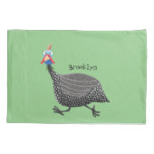 Funny Guineafowl cartoon Kussensloop (Achterkant)