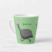 Funny Guineafowl cartoon Latte Mok (Linkerhoek)
