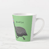 Funny Guineafowl cartoon Latte Mok (Rechts)