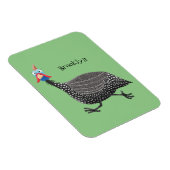 Funny Guineafowl cartoon Magneet (Rechterzijde)
