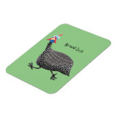 Funny Guineafowl cartoon Magneet (Linkerzijde)