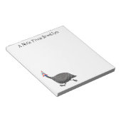 Funny Guineafowl cartoon Notitieblok (Schuin)