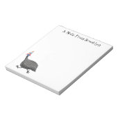 Funny Guineafowl cartoon Notitieblok (Linkerzijde)