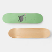 Funny Guineafowl cartoon Persoonlijk Skateboard (Horizontaal)