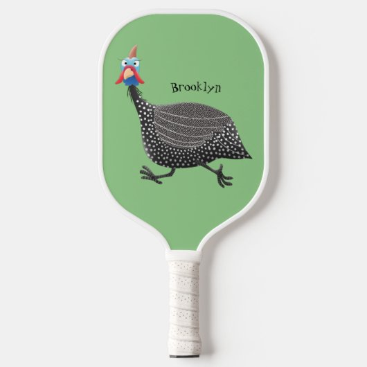 Funny Guineafowl cartoon Pickleball Paddle (Voorkant)