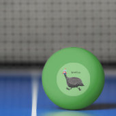 Funny Guineafowl cartoon Pingpongbal (Net)
