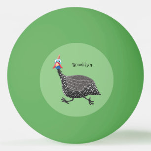 Funny Guineafowl cartoon Pingpongbal
