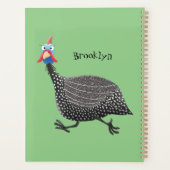 Funny Guineafowl cartoon Planner (Achterkant)