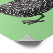 Funny Guineafowl cartoon Poster (Hoek)