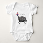 Funny Guineafowl cartoon Romper (Voorkant)