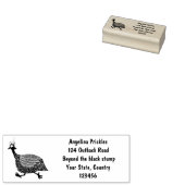 Funny Guineafowl cartoon Rubberstempel (Gestempeld)