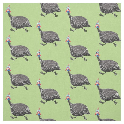 Funny Guineafowl cartoon Stof (Swatch)