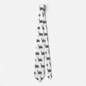 Funny Guineafowl cartoon Stropdas (Voorkant)