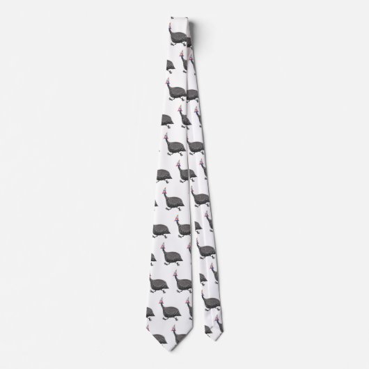 Funny Guineafowl cartoon Stropdas (Voorkant)