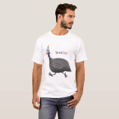 Funny Guineafowl cartoon T-shirt (Voorkant volledig)