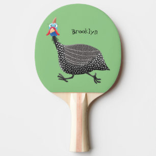 Funny Guineafowl cartoon Tafeltennisbatje