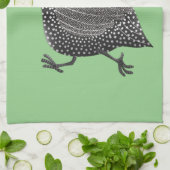 Funny Guineafowl cartoon Theedoek (Gevouwen)