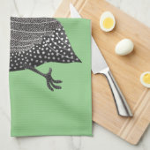 Funny Guineafowl cartoon Theedoek (Quarter Fold)