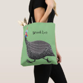 Funny Guineafowl cartoon Tote Bag (Dichtbij)