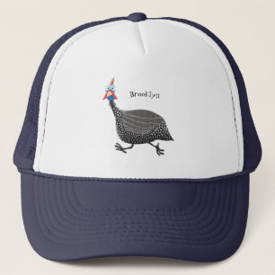 Funny Guineafowl cartoon Trucker Pet