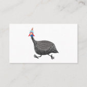Funny Guineafowl cartoon Visitekaartje (Achterkant)