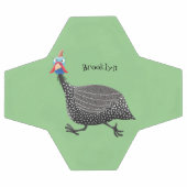 Funny Guineafowl cartoon Voetbal (Enkel)