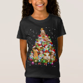Funny Guinee met kerstbomen T-shirt (Voorkant)