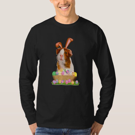 Funny Guinee peuterig met de koute Bunny Paasdag E T-shirt (Voorkant)