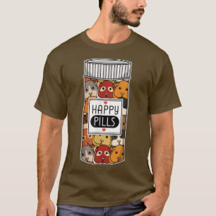 Funny Guinee Pig Happy Meds Vrouwen Kinder Mannen2 T-shirt