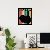 Funny  Guinee Pig Poster (Thuiskantoor)