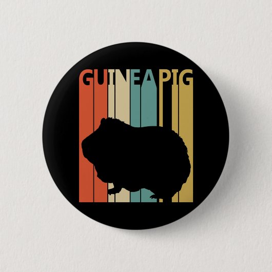 Funny  Guinee Pig Ronde Button 5,7 Cm (Voorkant)