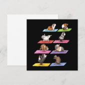 Funny Guinee Pig Yoga Notitiekaartje (Voorkant / Achterkant)