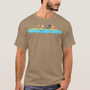 Funny Guinee rijdt in een boot a T-shirt