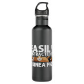 Funny Guinee Varkenshygiënij hard beter leven Waterfles (Voorkant)