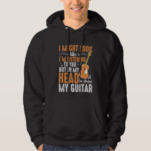 Funny Guitar Addicated Musician Guitarist Player Hoodie